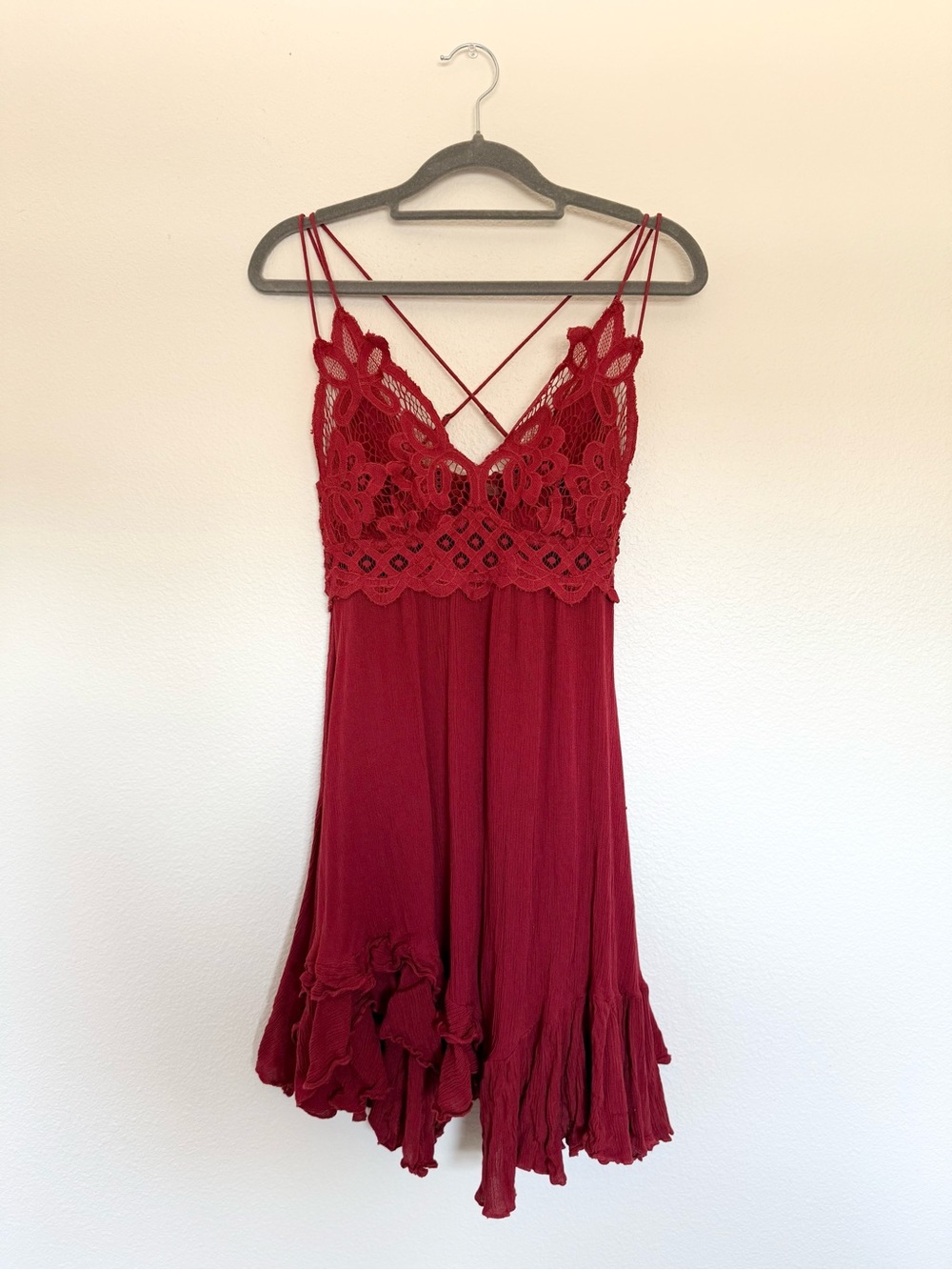 LIKE NEW Free People Adella Slip Mini Dress S
